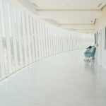 Modern hospital corridor suggesting advanced medical care in China
